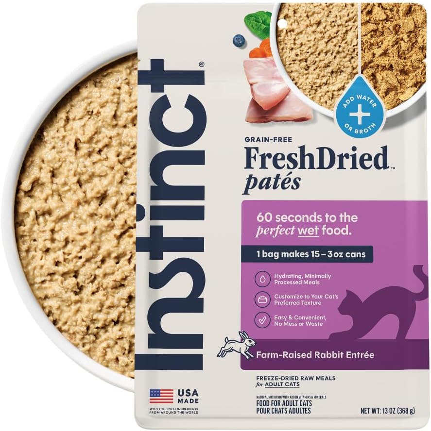 Instinct FreshDried Pates, Freeze Dried Cat Food, Grain Free - Cage-Free Chicken Entre, 3 oz. Bag - Image 15