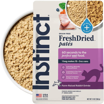 Instinct FreshDried Pates, Freeze Dried Cat Food, Grain Free - Cage-Free Chicken Entre, 3 oz. Bag - Image 15