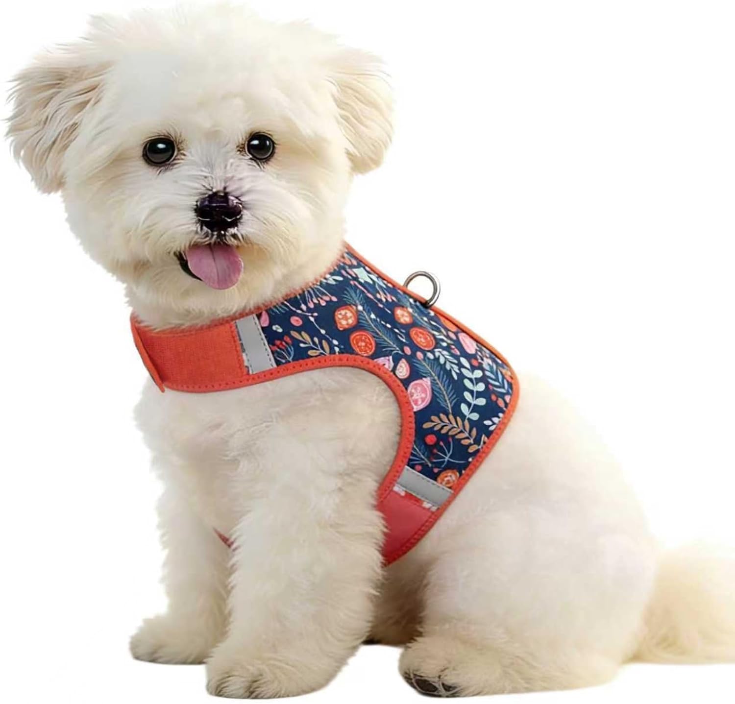 Dog Harness for Puppy - Adjustable Reflective Easy Put On Soft Mesh Vest for Small Dogs with 2 Patches (MARRS Green,XXS) - Image 10