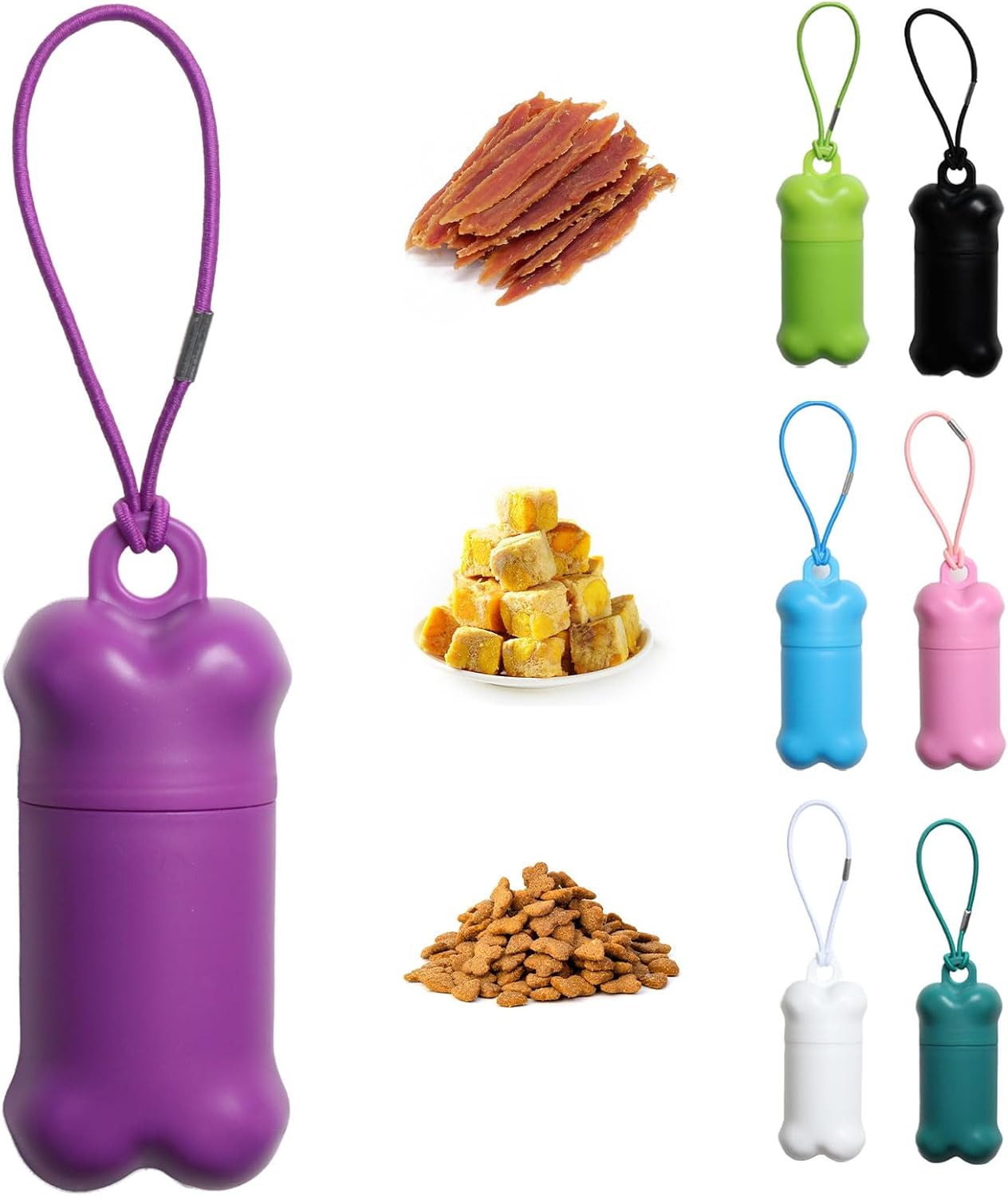 Portable Dog Treat Pouch for Pet Training, Mini Treat Holder Small Dog Treat Bag and Training Container -1 piece(Dark Green) - Image 14