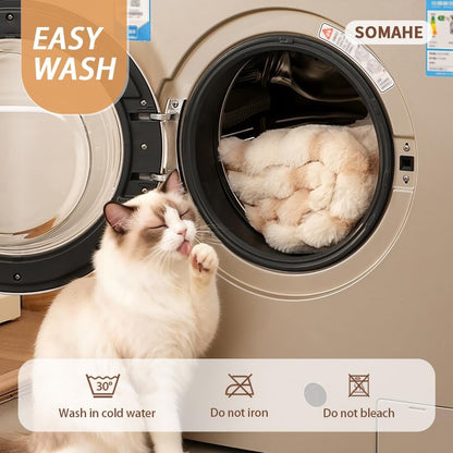 SOMAHE supportive foam cat bed cushioning a senior pet