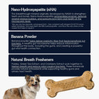 Arterra canine dental chews displaying back panel feeding guidelines