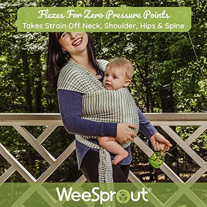 Breathable child sling for hands free babywearing in daily life.