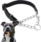 Martingale Collar for Dogs, Reflective Nylon Soft Padded No Pull Training Collars Adjustable Stainless Steel Chain Collar for Small Medium Large Dogs Red X-Large - Image 13