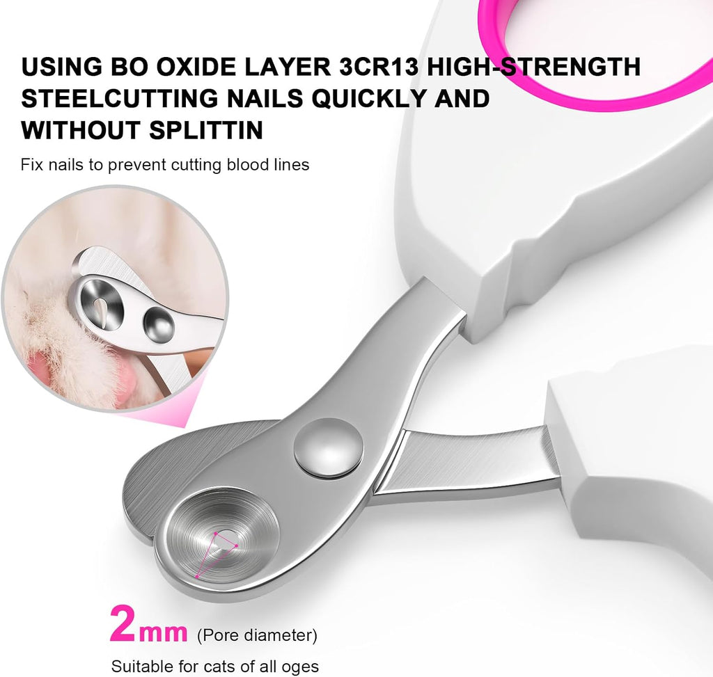 Ergonomic non slip handle design on the small animal clipper