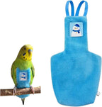 Warm Bird Diaper, Cute Pet Bird Diaper, Parrot Nappy Reusable Flight Suit with Waterproof Inner Birds Diapers for Parakeet Cockatiel Quaker Budgie Caique (Blue,XXS) - Image 12