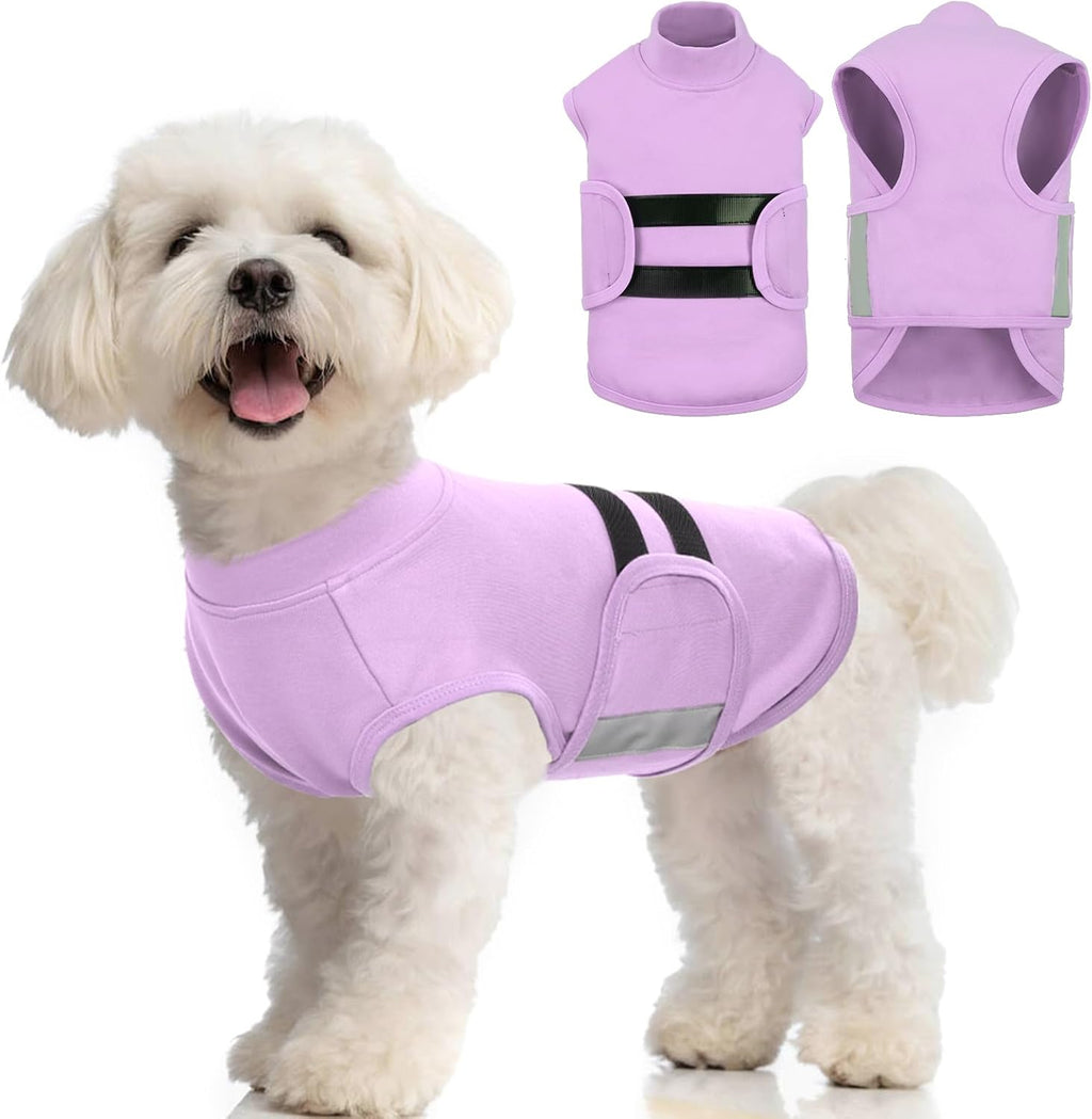 MIGOHI Dog Anxiety Relief Coat,Comfort Anxiety Vest for Dogs,Adjustable Dog Anxiety Calming Wrap for Fireworks,Thunderstorm,Travel,Separation,Anxiety Jacket for Small Dogs,S,Blue - Image 10