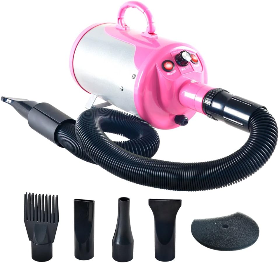 SHELANDY Groomer Partner Pet Hair Force Dryer Dog Grooming Blower with Heater (Blue) - Image 9