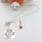 Authentic USA imported Blingbling Warmth pet and human jewelry set packaging view.