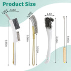 Four pieces of parrot cage cleaning tools showing the sharp zinc alloy scraper edge for poop removal