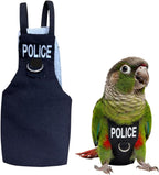 Bird Diaper Flight Suit, Cute Cosplay Parrot Clothes, Easy-to-Wear Washable Nappy, Durable Metal Ring Harness for Cockatiel, Conure, African Grey, Parakeet Outdoor Flying (with Leash,XXL) - Image 13