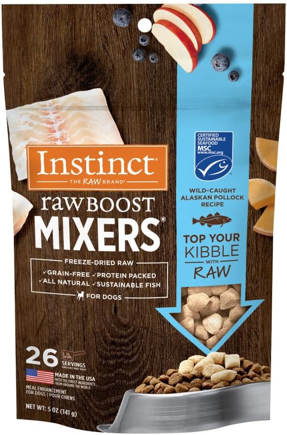 Instinct RawBoost Functional Mixers, Freeze Dried Dog Food Topper, Grain-Free, Real Chicken - Gut Health, 5.5 oz. Bag - Image 10