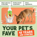 Authentic Tropiclean Papaya Mist for pet coat freshness