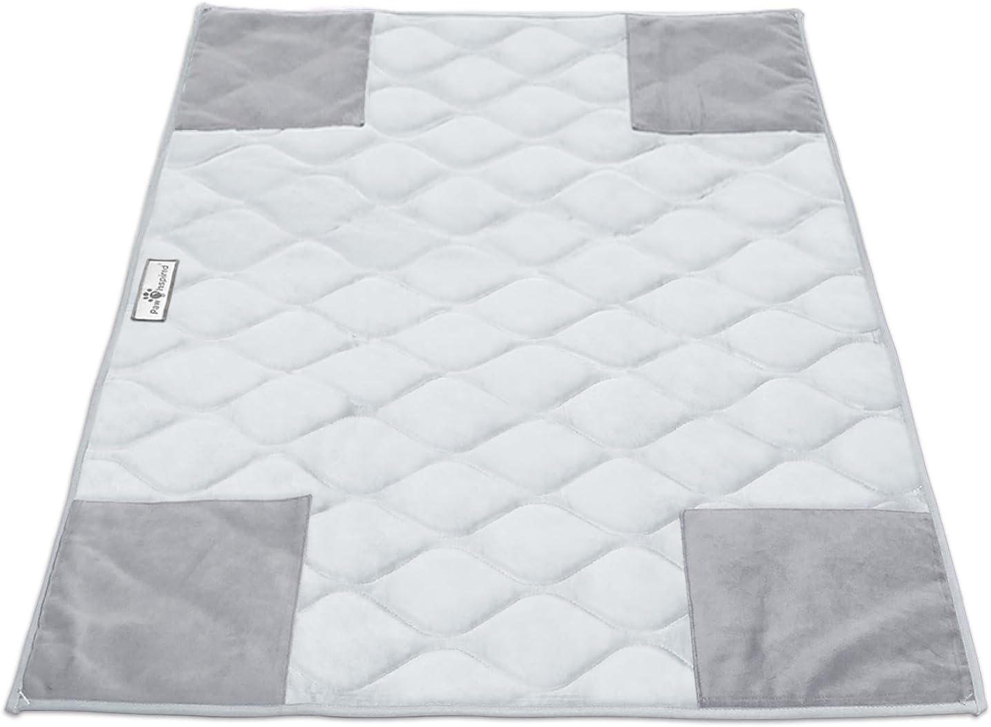 Paw Inspired PopCorner Guinea Pig Cage Liners | Washable Fleece Bedding or Pet Bed Mat for Small Animals | Super Absorbent Pee Pad with Reinforced Corners and Waterproof Bottom (Midwest, Gray) - Image 11