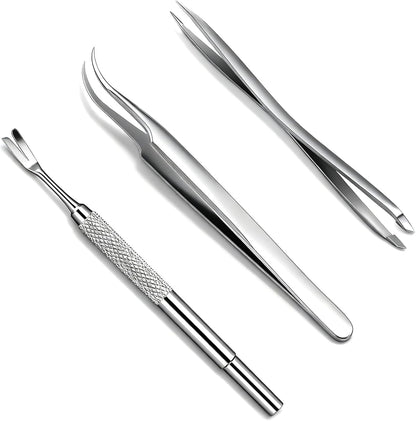 Rypet stainless steel tick remover tool set front view