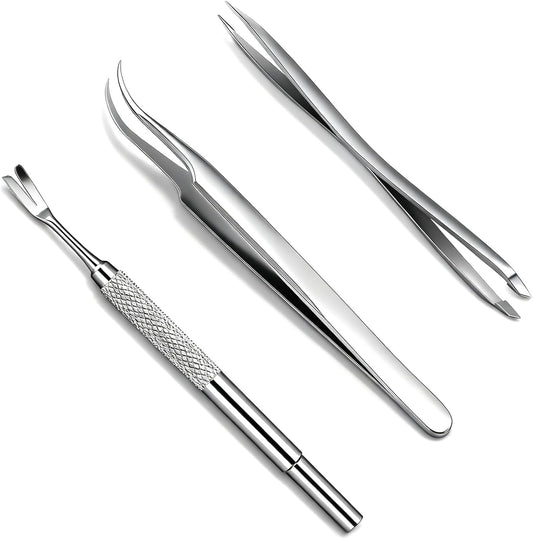 Rypet stainless steel tick remover tool set front view