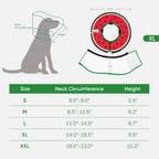 Detachable high transparency shield removed from sponge dog collar