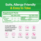 Culturelle kids probiotic berry flavor supplement bottle side profile