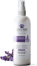 Lillian Ruff dog grooming kit with waterless shampoo and brush