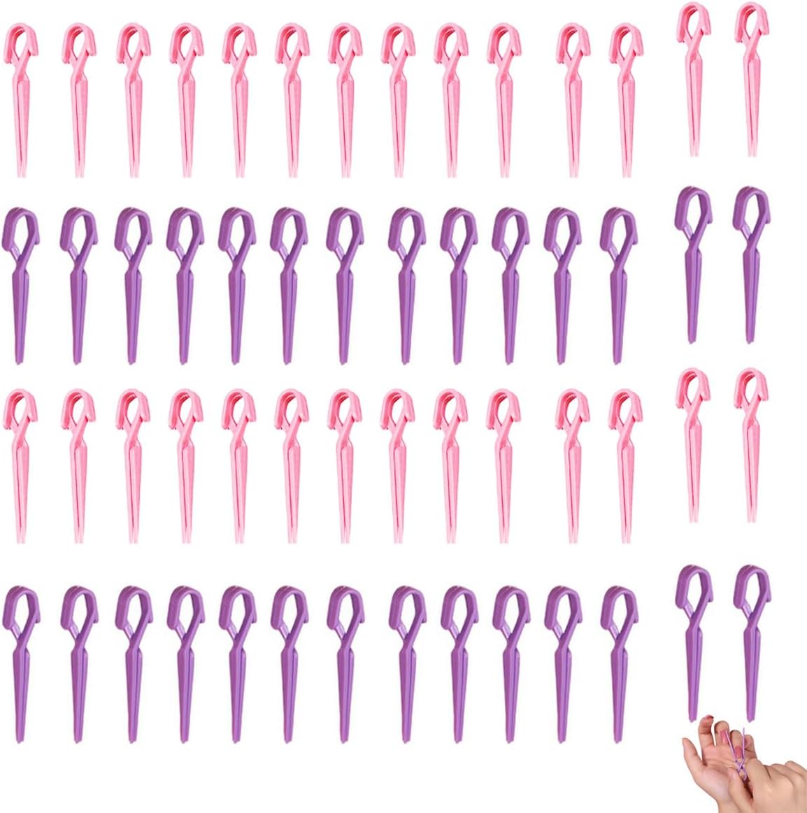 Feelhigh NentMent 80 pack nail polish stencil clips front view