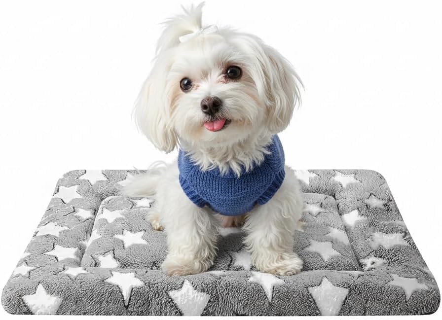 Dog Bed Mat, Reversible Dog Crate Pad for Small Medium Dogs & Cats, Soft Washable Kennel Mat with Non-Slip Bottom, Lightweight Pet Bed for Crate, Cage, Home and Travel(Pink, 30" L*20" W*1.5" Th) - Image 12