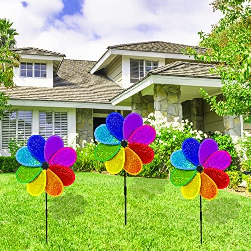 Detailed view of reflective PVC garden stake mechanism