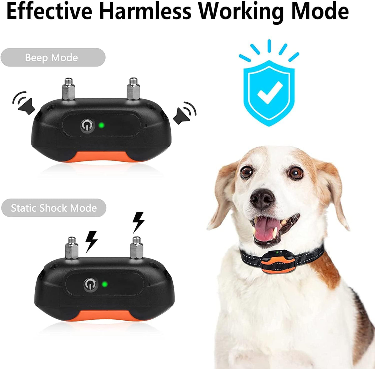 PcEoTllar underground dog fence rechargeable waterproof receiver collar close up