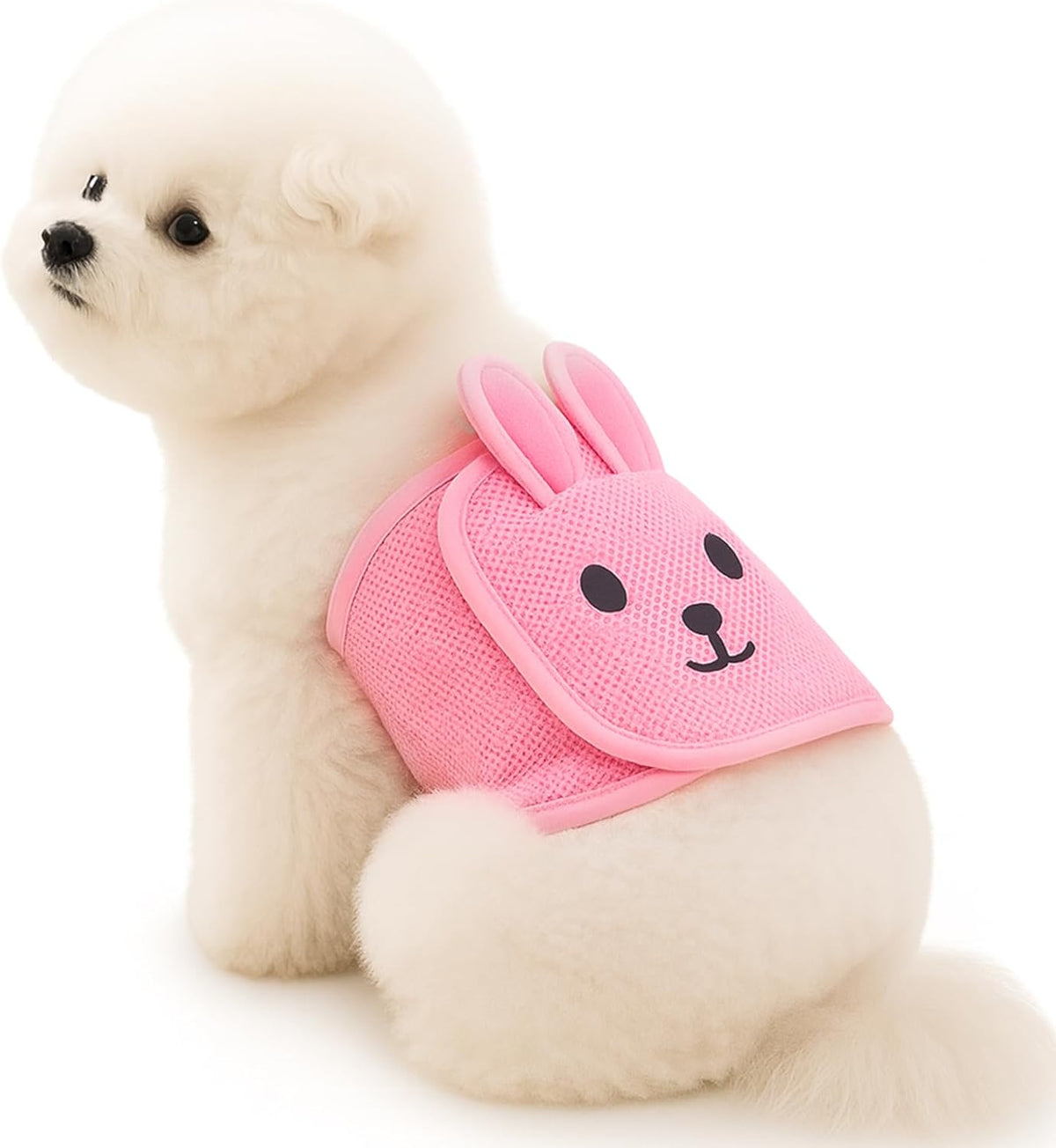 Colenumone green medium male dog wrap displaying premium precision stitching