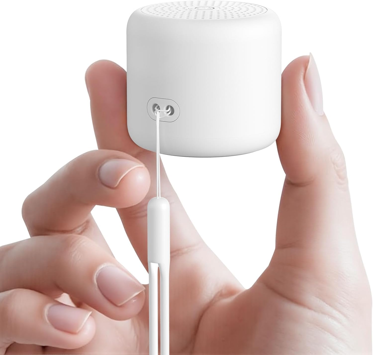 SMILEBOP portable white noise sound machine front view in white