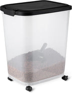 Amazon Basics 50lbs capacity food container side profile