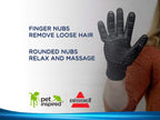 Bissell pet grooming gloves paired together for long and short hair pets