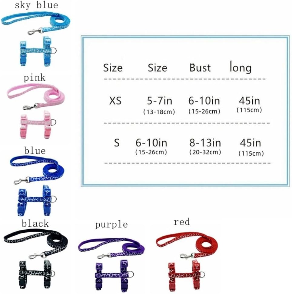Purple pet walking harness and leash set with geometric pattern