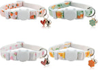 Yizepet soft cotton cat collar set showcasing premium lightweight material texture