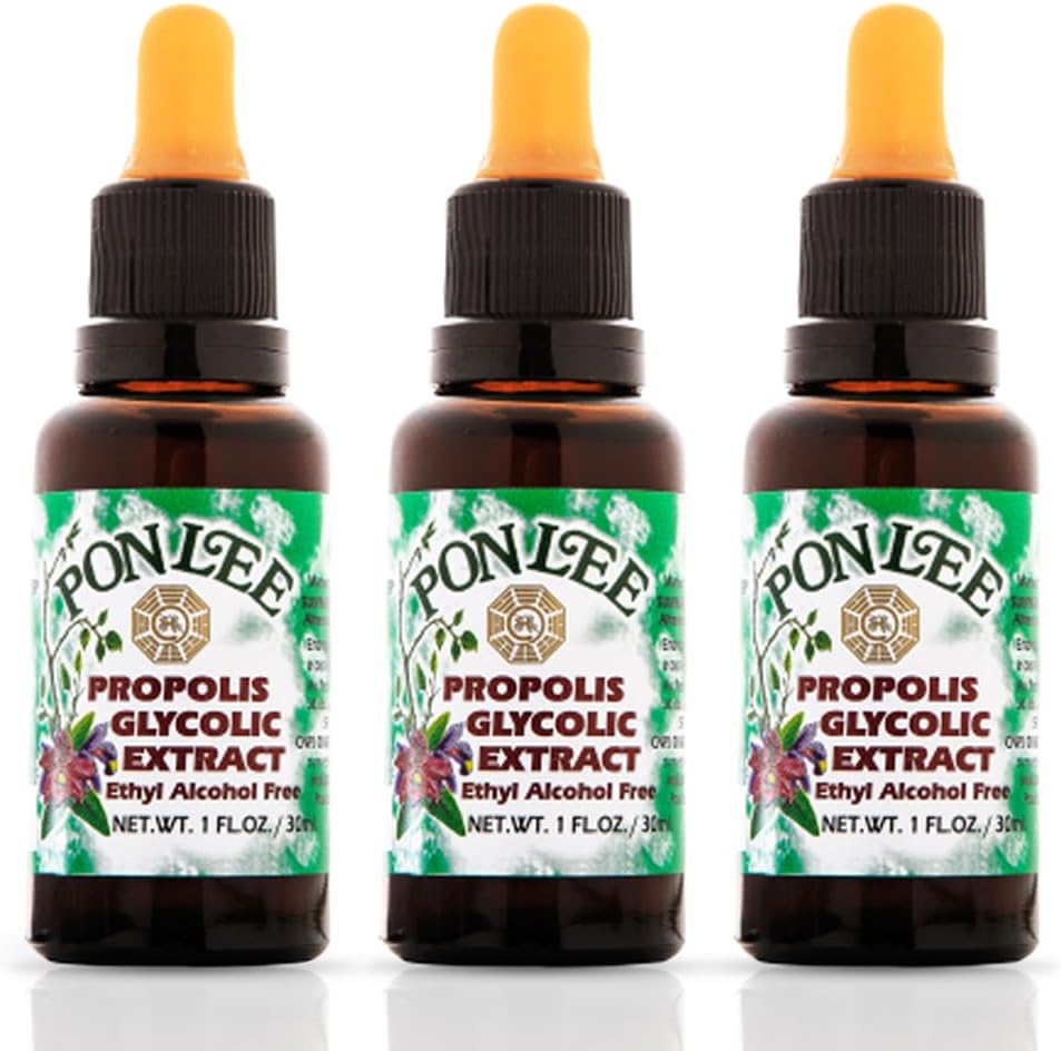 PONLEE Brazil Green Bee Propolis Liquid Extract 30ML front view bottle with dropper.
