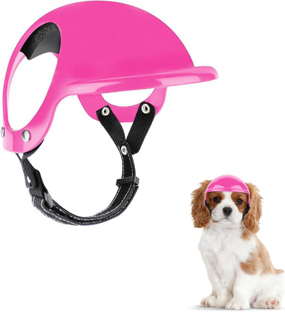 Billionchains small dog helmet with ear holes front view