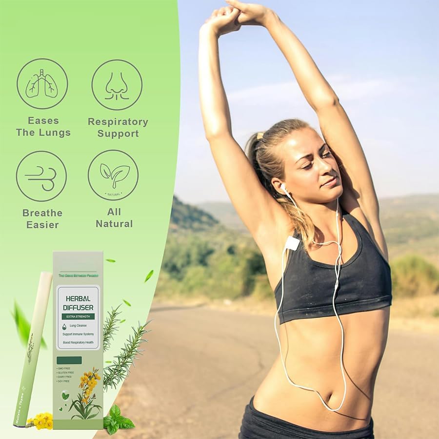 Portable WENEW herbal inhaler for respiratory wellness