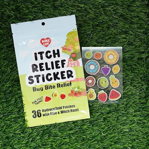 Chemical free insect bite treatment patches for babies and toddlers close up view
