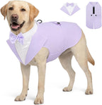 AOFITEE Dog Tuxedo Formal Dog Suit and Bandana Set, Gentle Dogs Wedding Party Suit Bow Tie Shirt, Tuxedo for Small Dogs Costume Outfit with Detachable Bowtie Collar for Christmas Halloween Dress Up - Image 11