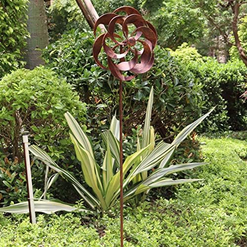 Lerfugi 360 degree swivel wind spinner in outdoor patio setting
