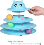 Upsky cat toy roller non slip base durable interactive kitten toy