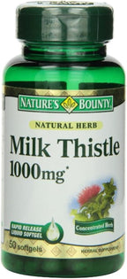 Nature's Bounty Milk Thistle 1000mg, Rapid Release Softgels, 50 Count - Image 7