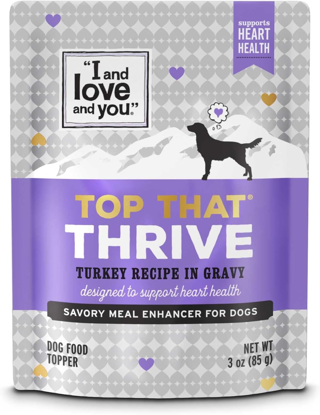 "I and love and you" Top That Shine Wet Dog Food Pouch, Beef Recipe In Gravy, 3 oz (Pack of 12) - Image 9