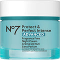 No7 Protect And Perfect Intense Advanced Night Cream front view jar packaging