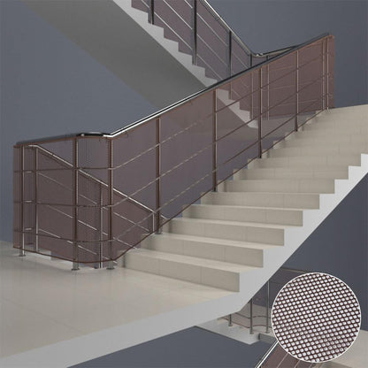Sunjoy Castle 10ft banister guard netting front view