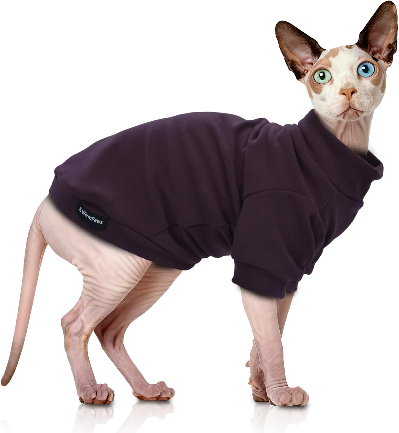 Sphynx Cat Sweater Soft Warm Long Sleeve Fleece for Cats&Small Dogs - Image 9