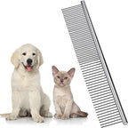 KYHSC metal pet grooming comb front view for removing dog fur tangles