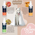 Back label of Crown Coat animal cologne showing safe ingredients