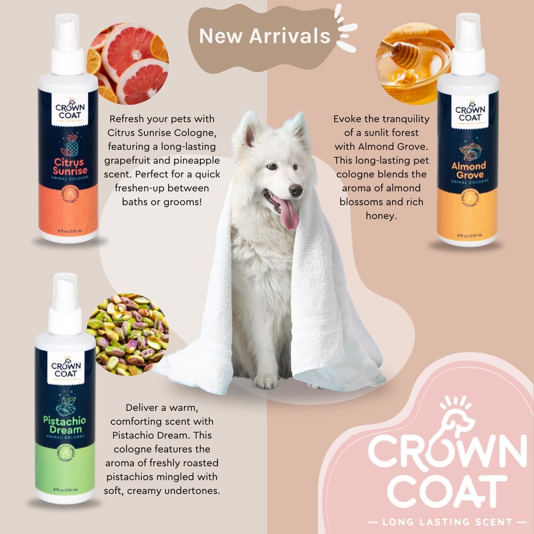 Back label of Crown Coat animal cologne showing safe ingredients