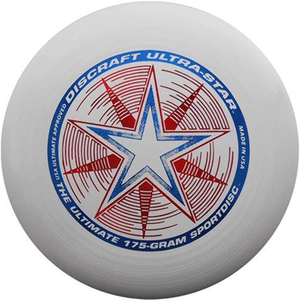 Discraft Ultra-Star 175 Grams Ultimate Disc front view showing official tournament design