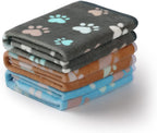 Luciphia 1 Pack 3 Cat Printed Fleece Pet Blankets WashableSoft Warm Throw Covers for Crate Couch BedCozy Puppy Essentials for Dogs and CatsPurple/Grey/Khaki, Small (23x16 inch) - Image 14